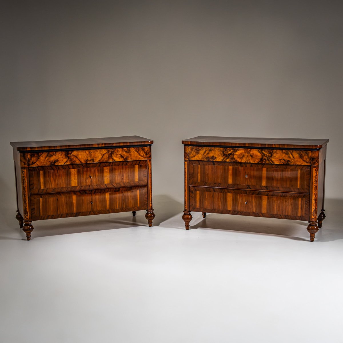 Paire de commodes, Italie, XIXe siècle-photo-2