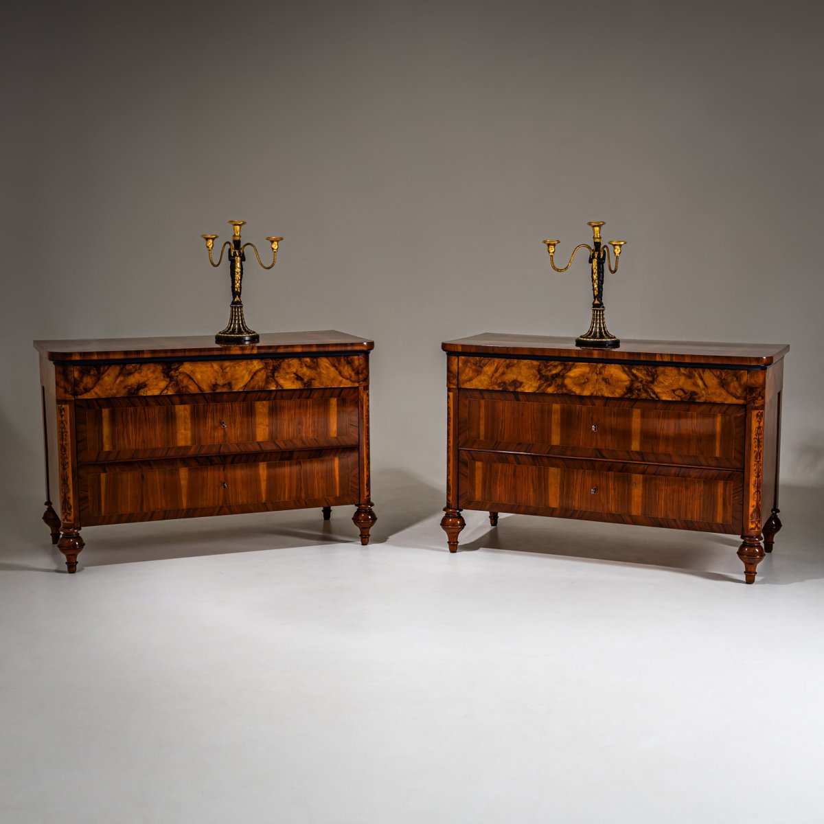 Paire de commodes, Italie, XIXe siècle-photo-3
