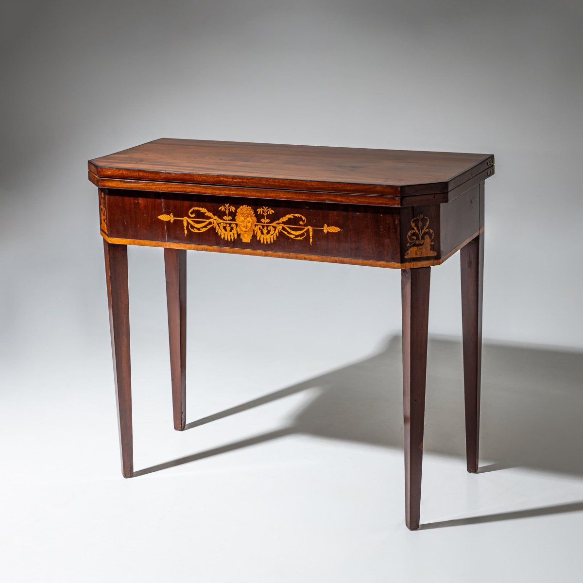 Neoclassical Gaming Table, 19th Century-photo-2