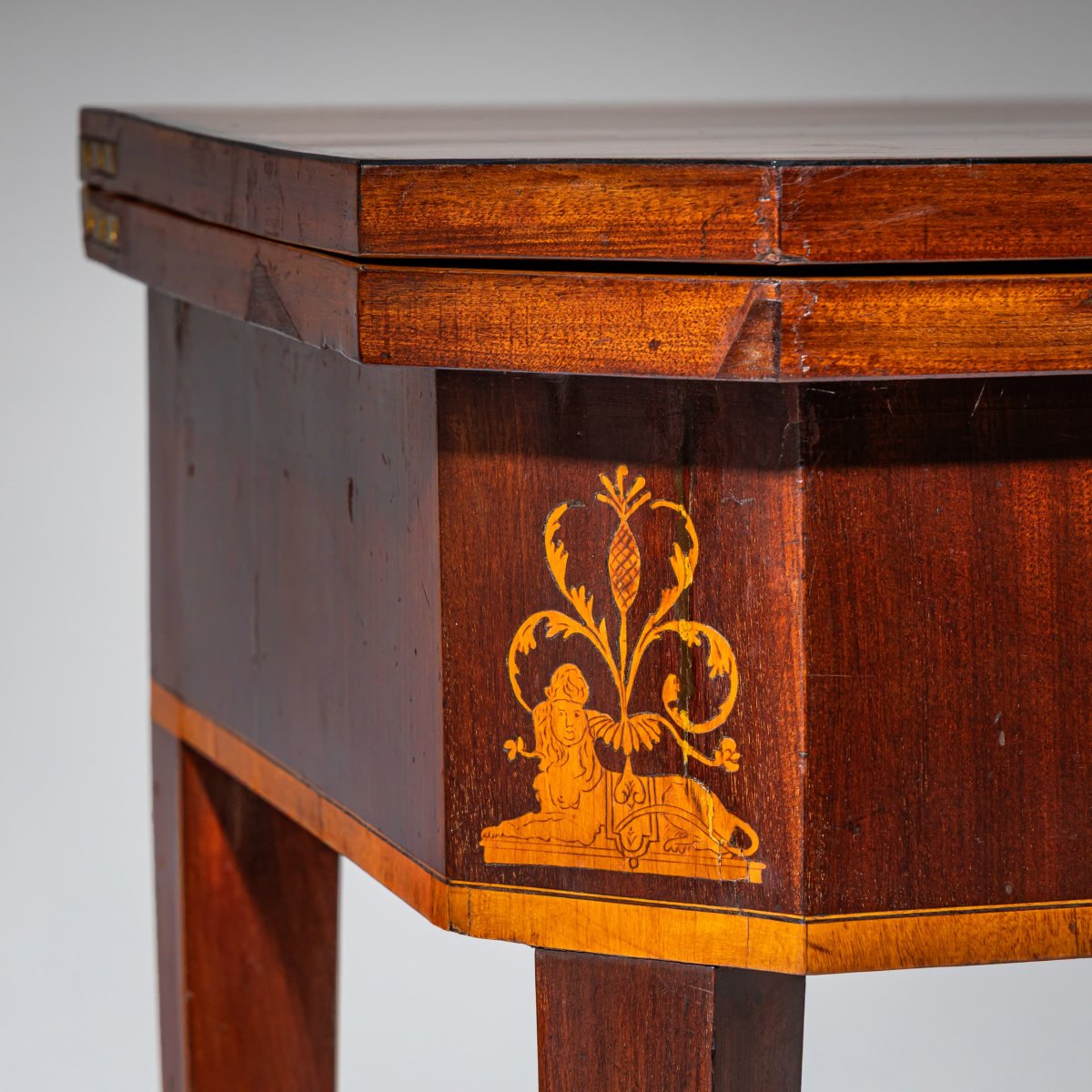 Neoclassical Gaming Table, 19th Century-photo-4