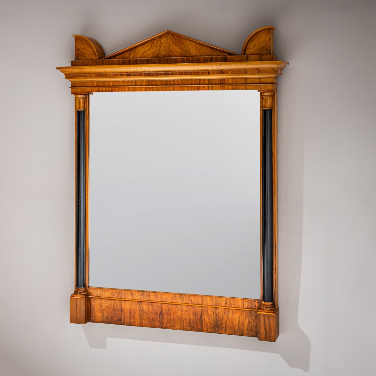 Miroir mural Biedermeier avec colonnes, XIXe siècle