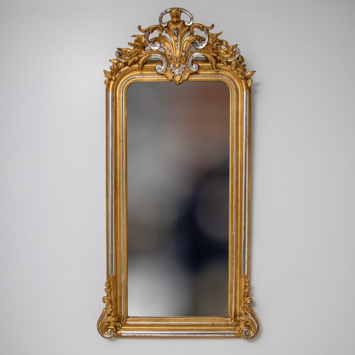 Louis-philippe Gilt Wall Mirror, Late 19th Century-photo-1