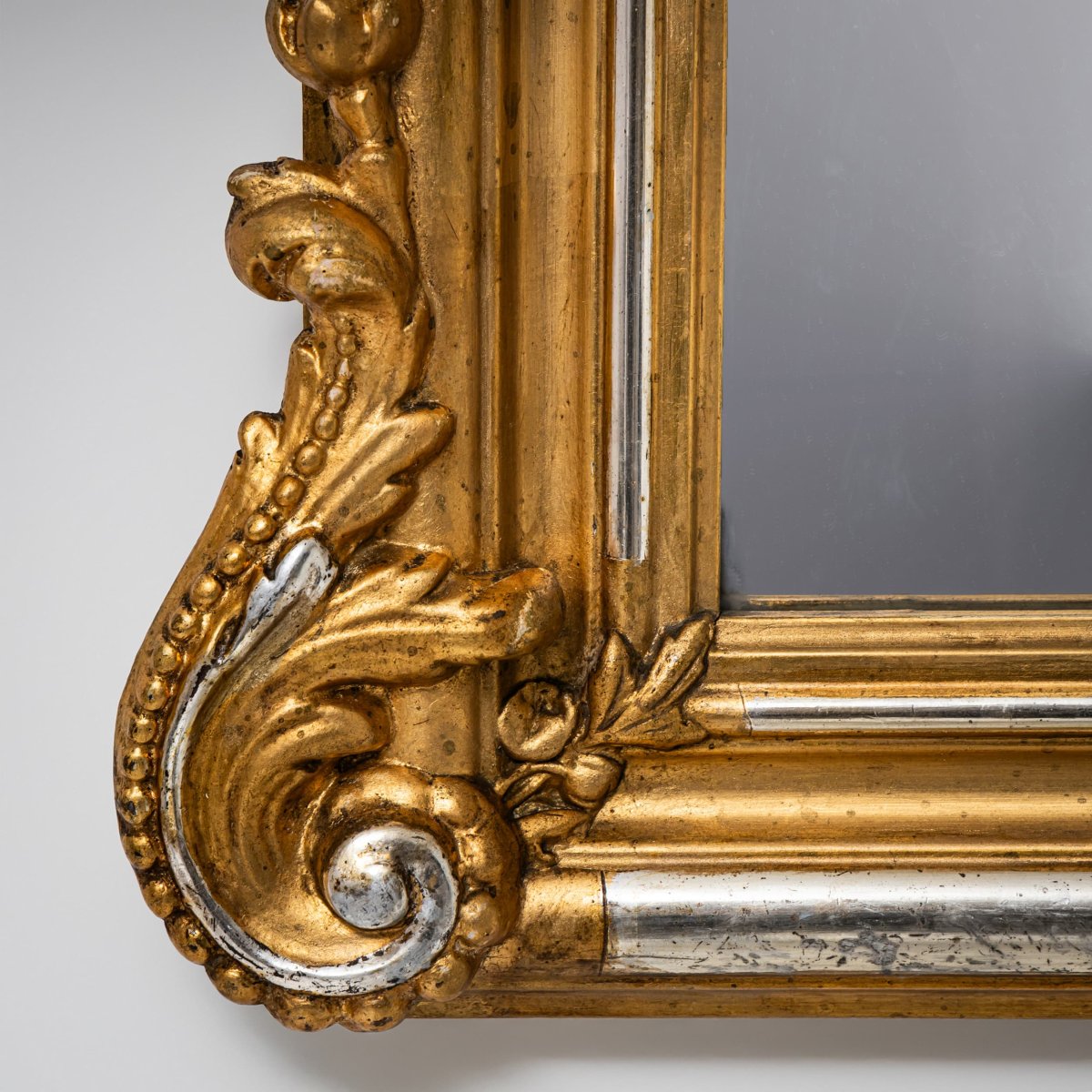 Louis-philippe Gilt Wall Mirror, Late 19th Century-photo-3