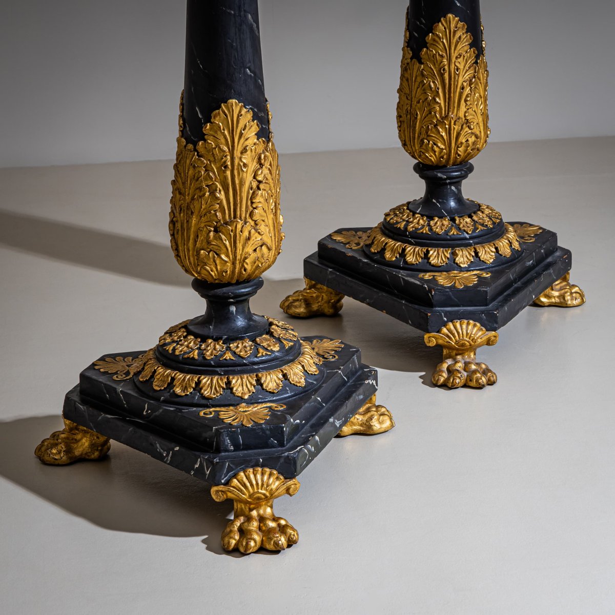 Pair Of Empire Torchères, Early 19th Century-photo-3
