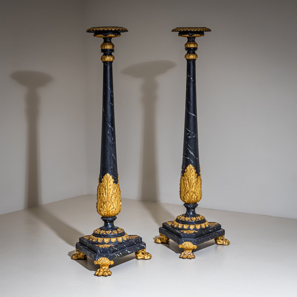 Pair Of Empire Torchères, Early 19th Century-photo-8