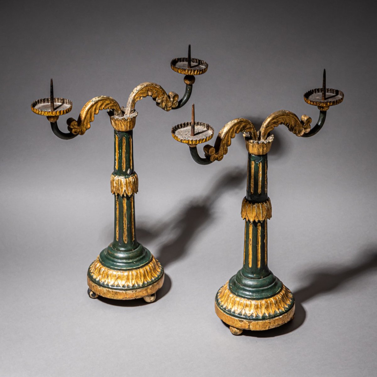 Bougeoirs Empire, Vienne, vers 1800-photo-2