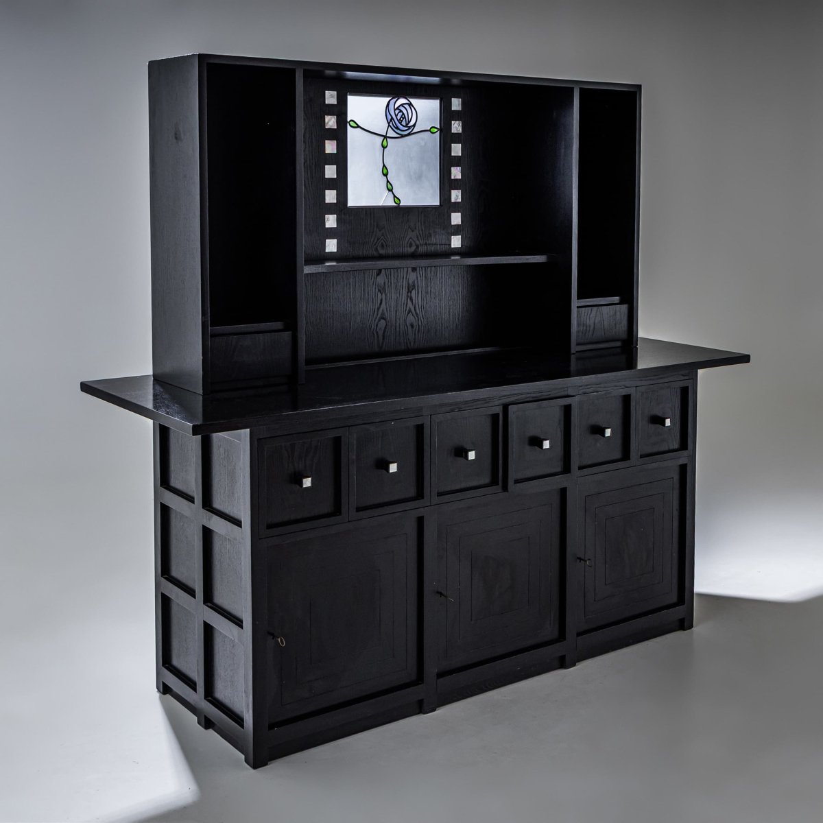 Ensemble de salle à manger, modèle Ingram, par Charles Rennie Mackintosh, édition Cassina, Ital-photo-8