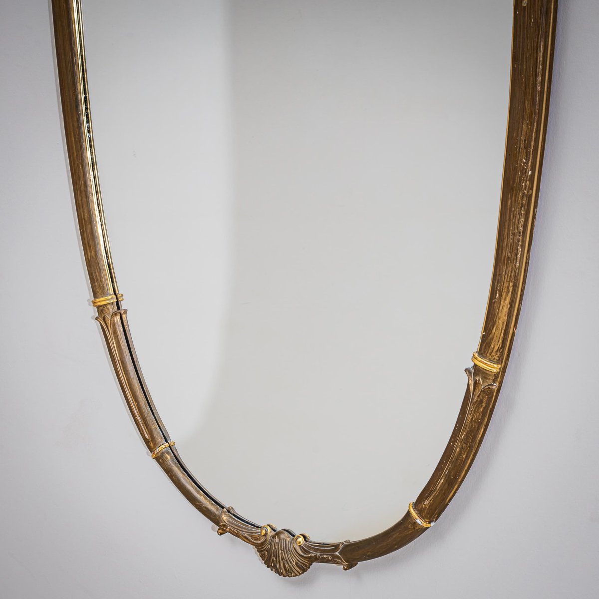 Wall Mirror In The Shape Of A Shield, Circa 1900-photo-4