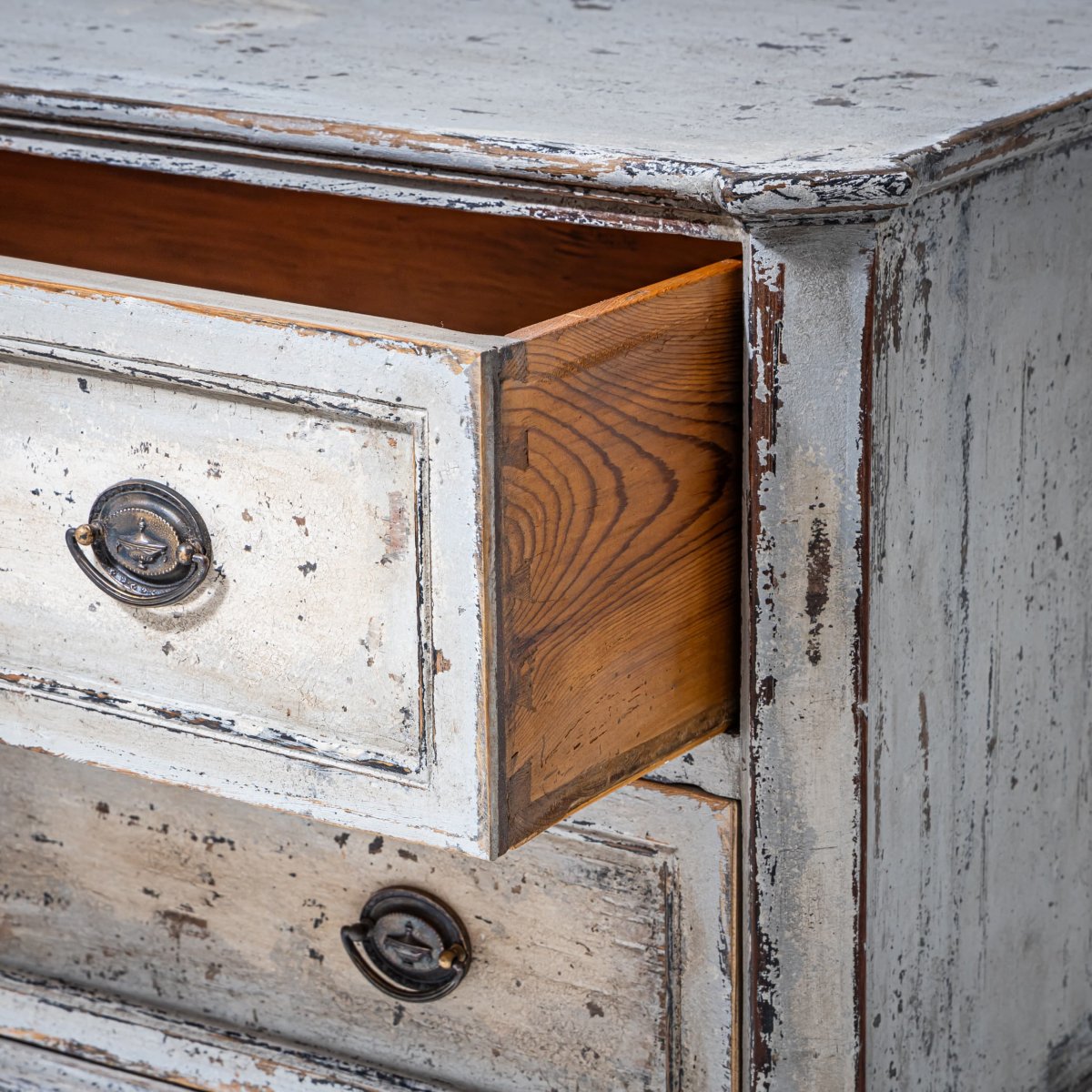 Neoclassical Chest Of Drawers, Circa 1800-photo-5