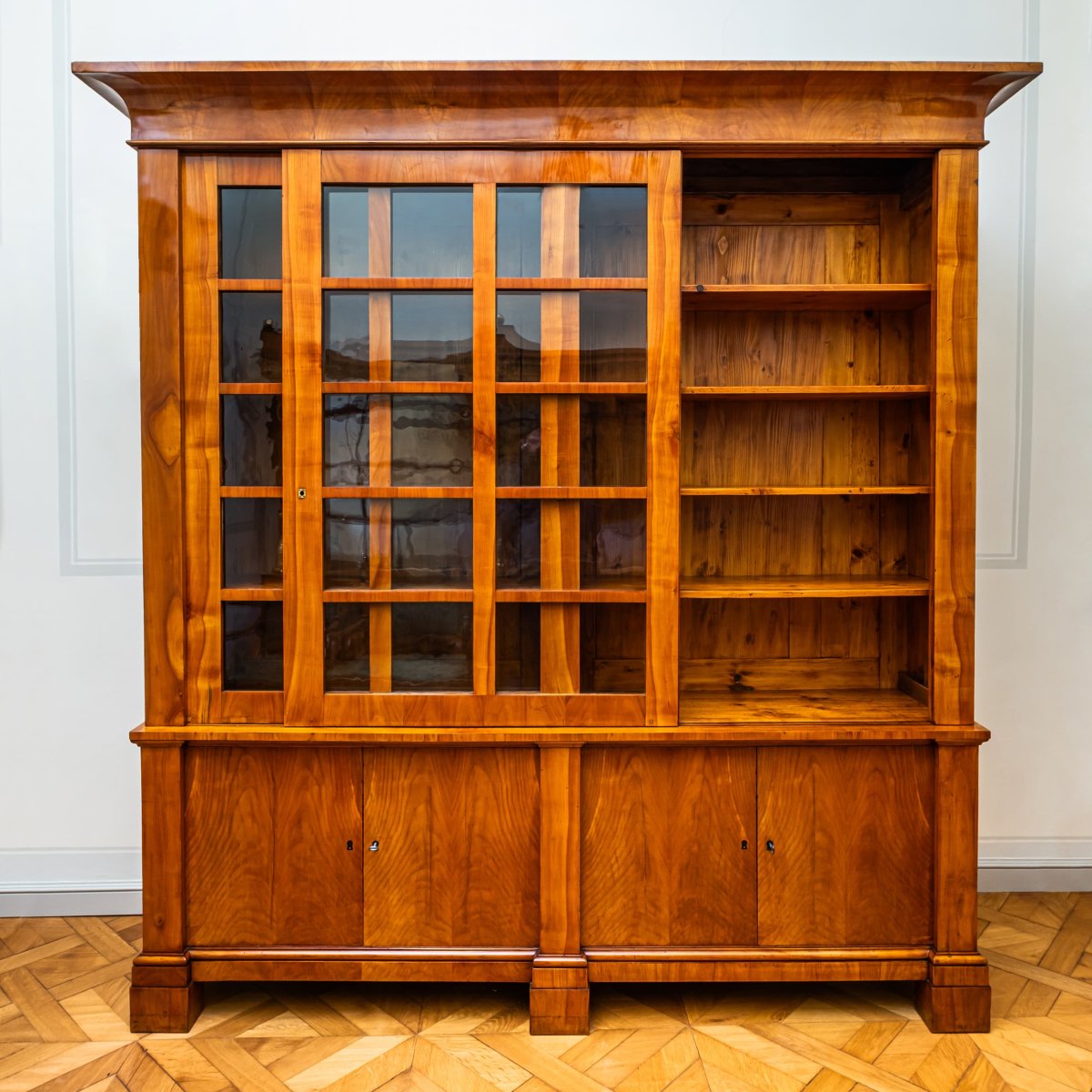 Biedermeier Cherrywood Bookcase, Germany, Circa 1820-photo-2