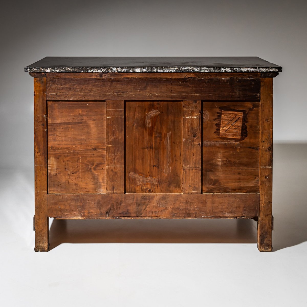 Chest Of Drawers With Black Marble Top, Restoration Period, France, Circa 1830-photo-3