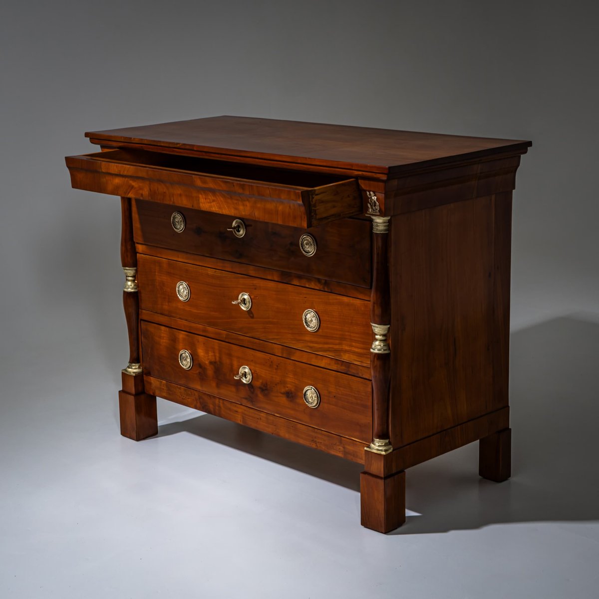 Paire de grandes commodes, Italie, XIXe siècle-photo-4