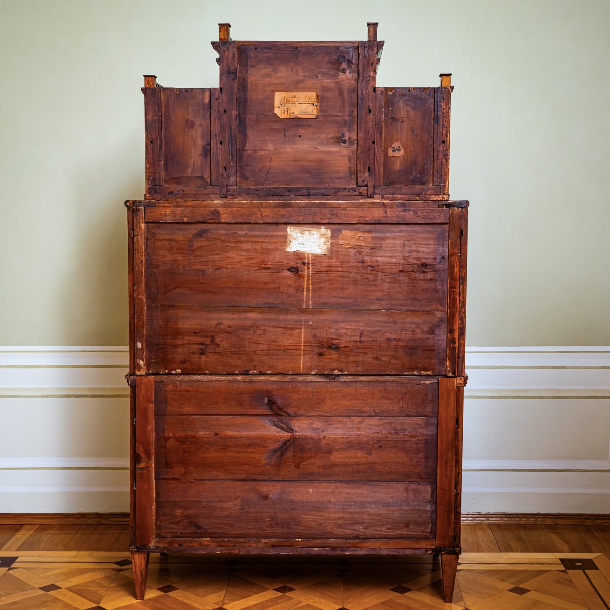 Biedermeier Secretary Desk With Upper Cabinet, Central Germany, Circa 1820-photo-8