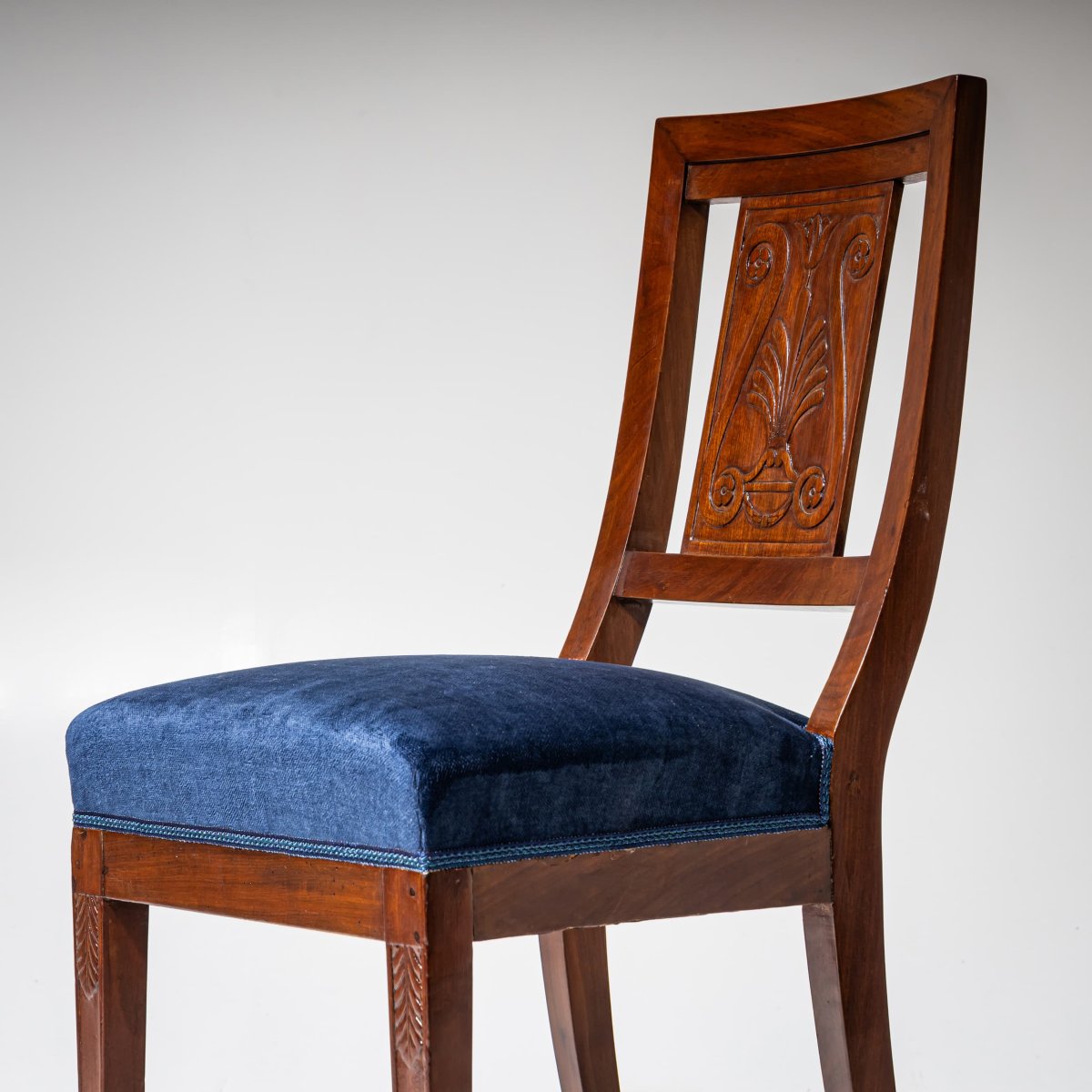 Pair Of Empire Chairs Circa 1800-photo-3