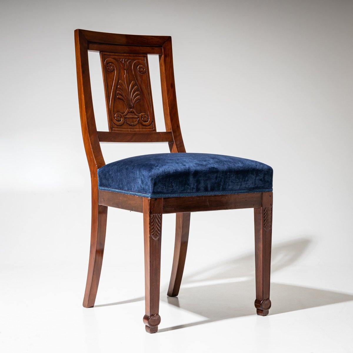 Pair Of Empire Chairs Circa 1800-photo-5