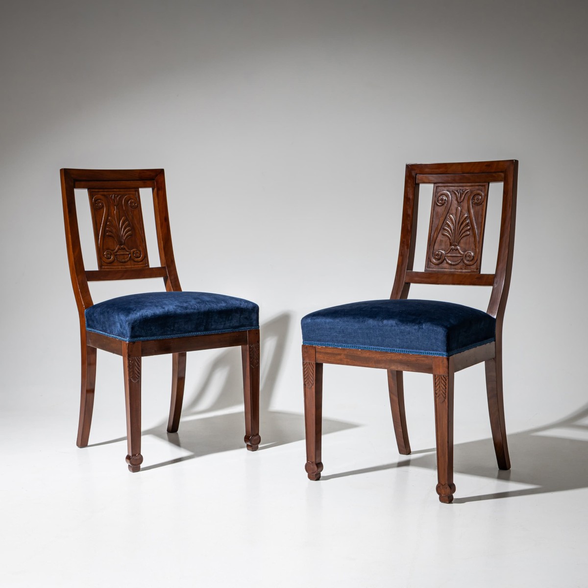 Pair Of Empire Chairs Circa 1800