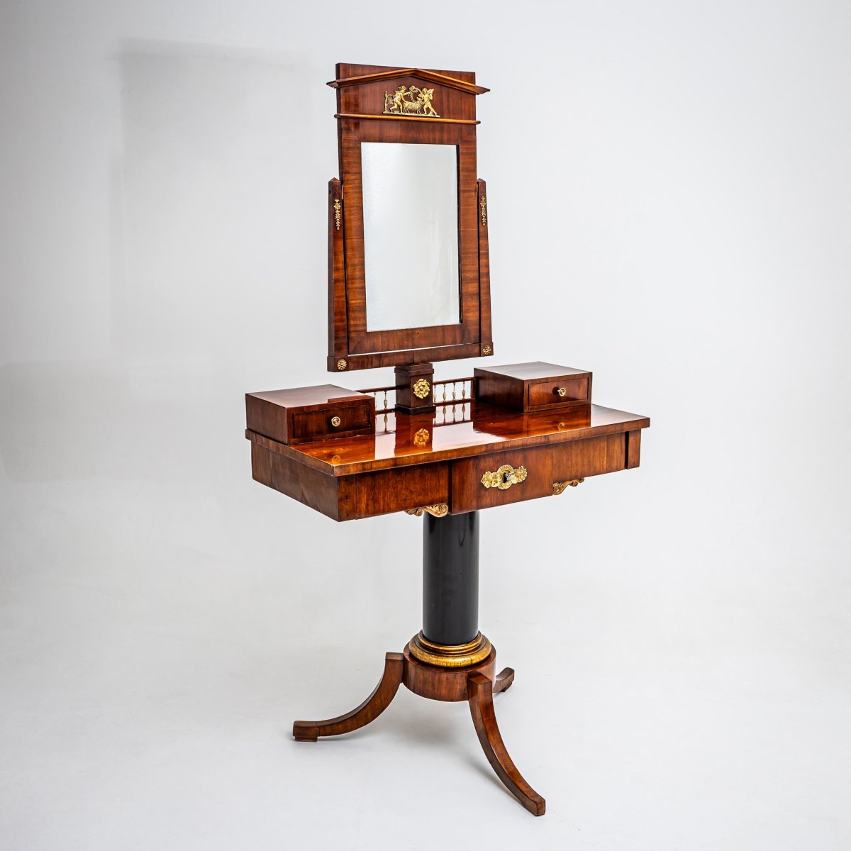 Coiffeuse en acajou, probablement Danemark, vers 1830-photo-6