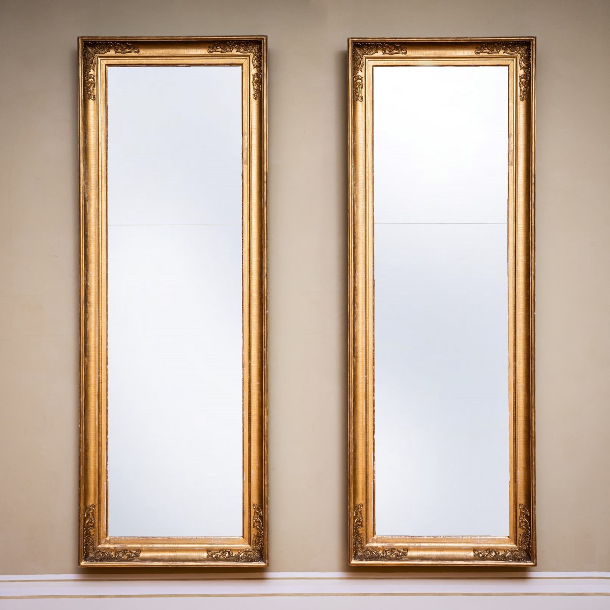 Pair Of Wall Mirrors, Early 19th Century