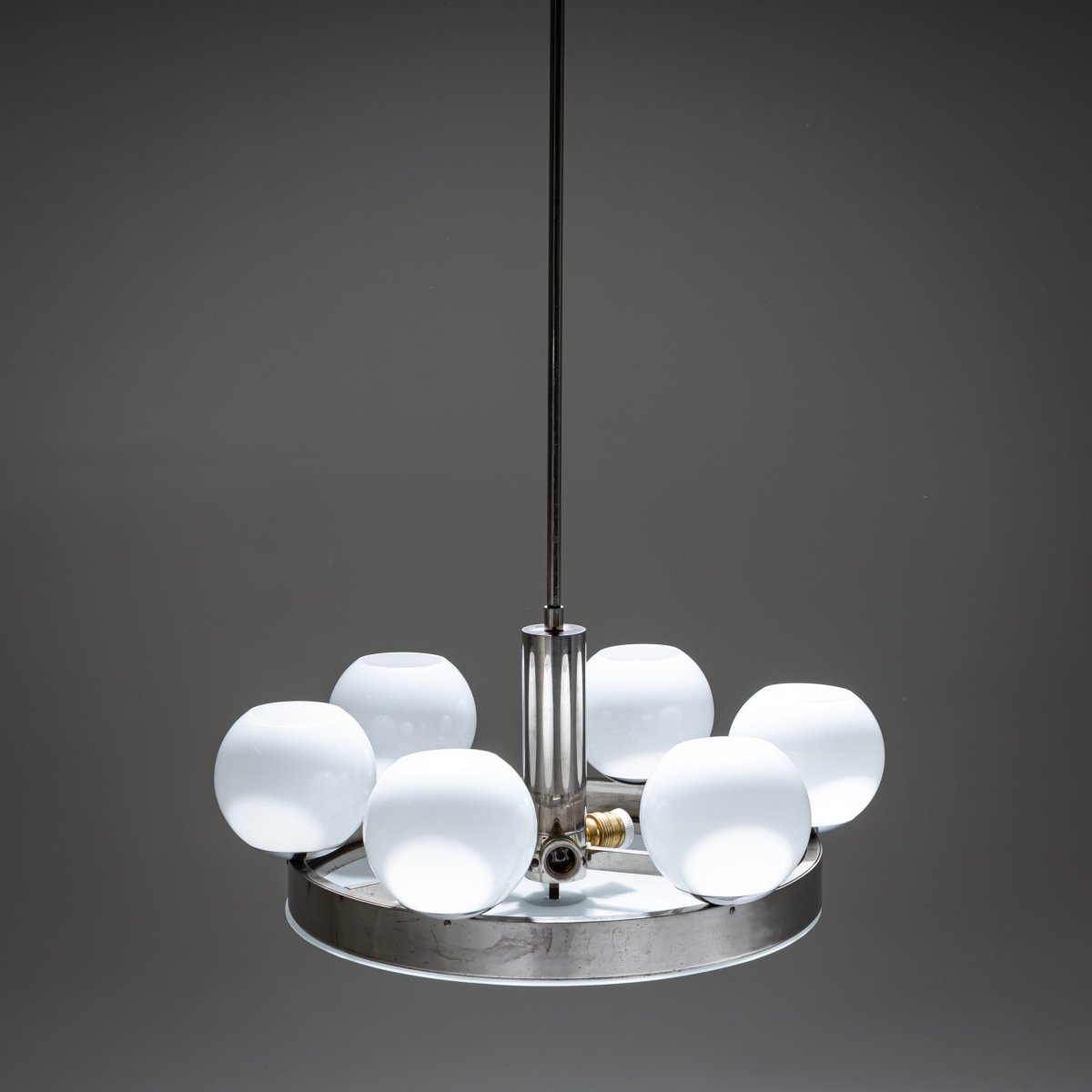 Ceiling Chandelier, Bohemian 1930-photo-7