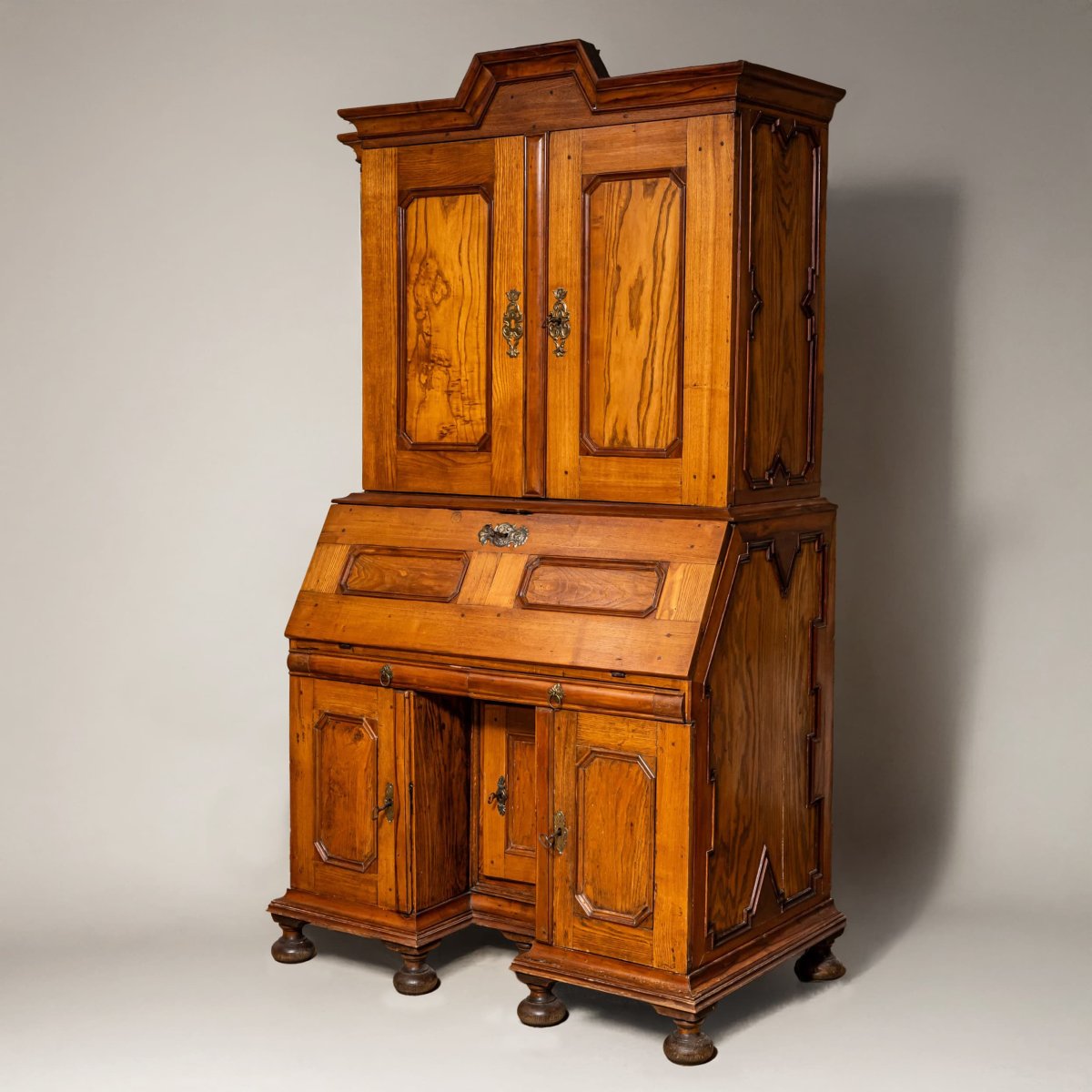Baroque Secretaire in Ash Wood, North German c. 1720-photo-4
