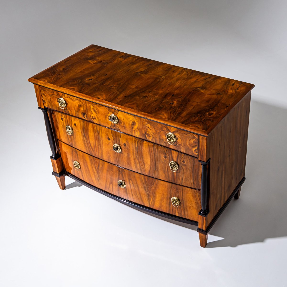 Biedermeier Walnut Chest Of Drawers, Circa 1830-photo-4