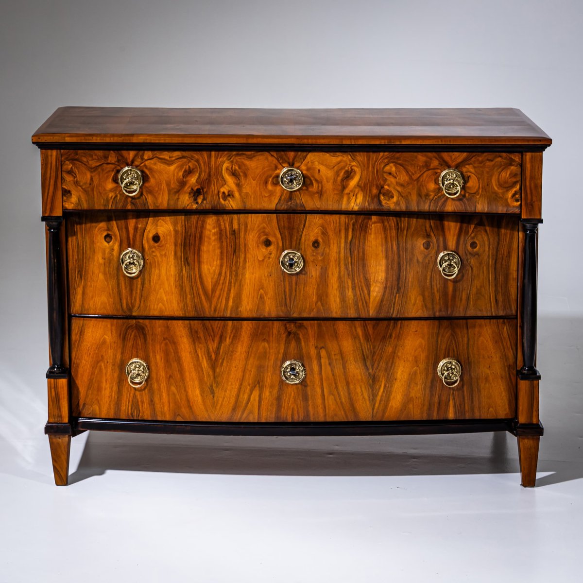 Biedermeier Walnut Chest Of Drawers, Circa 1830-photo-1