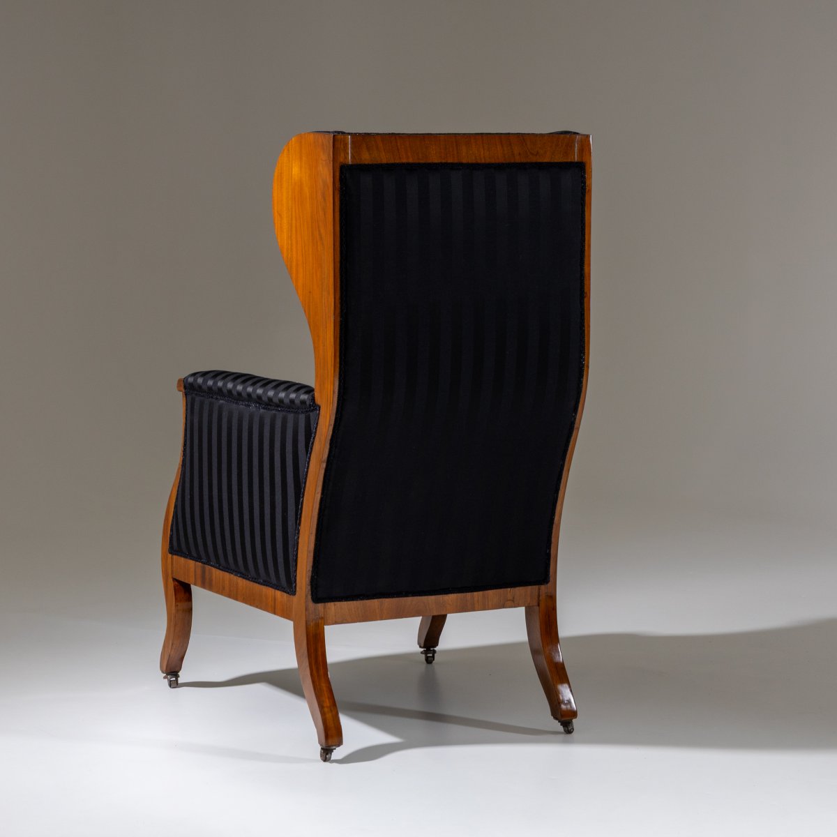 Fauteuil à oreilles Biedermeier, vers 1830-photo-4