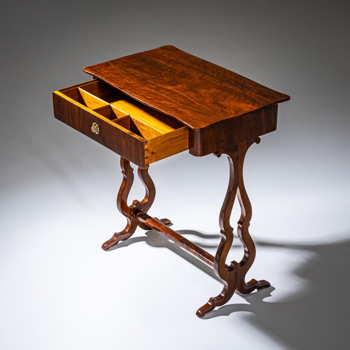 Biedermeier Sewing Table, Circa 1840-photo-5