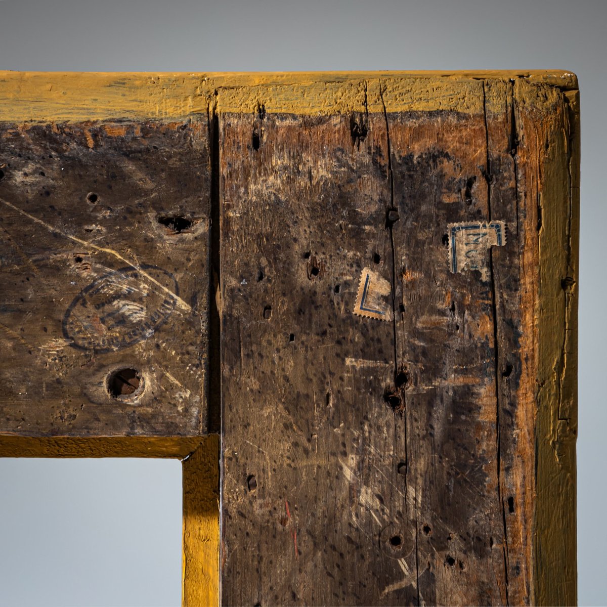 Gilt Louis XV Stucco Frame, France, 18th Century-photo-1