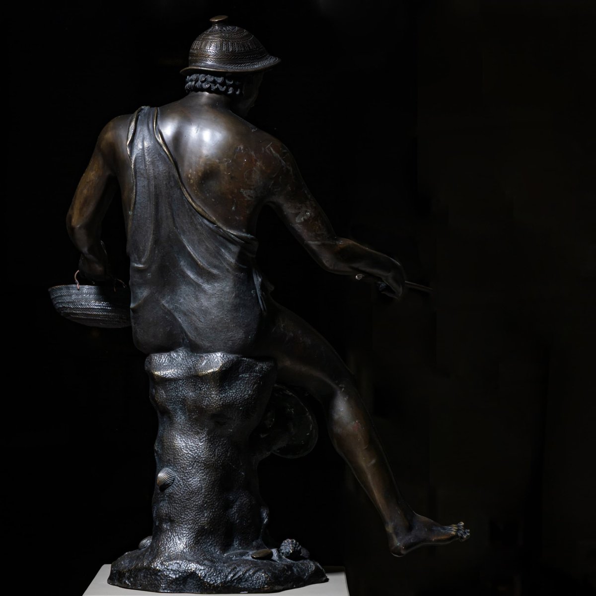 Hermès en bronze, sig. Sabatino, Italie, 1882-photo-7