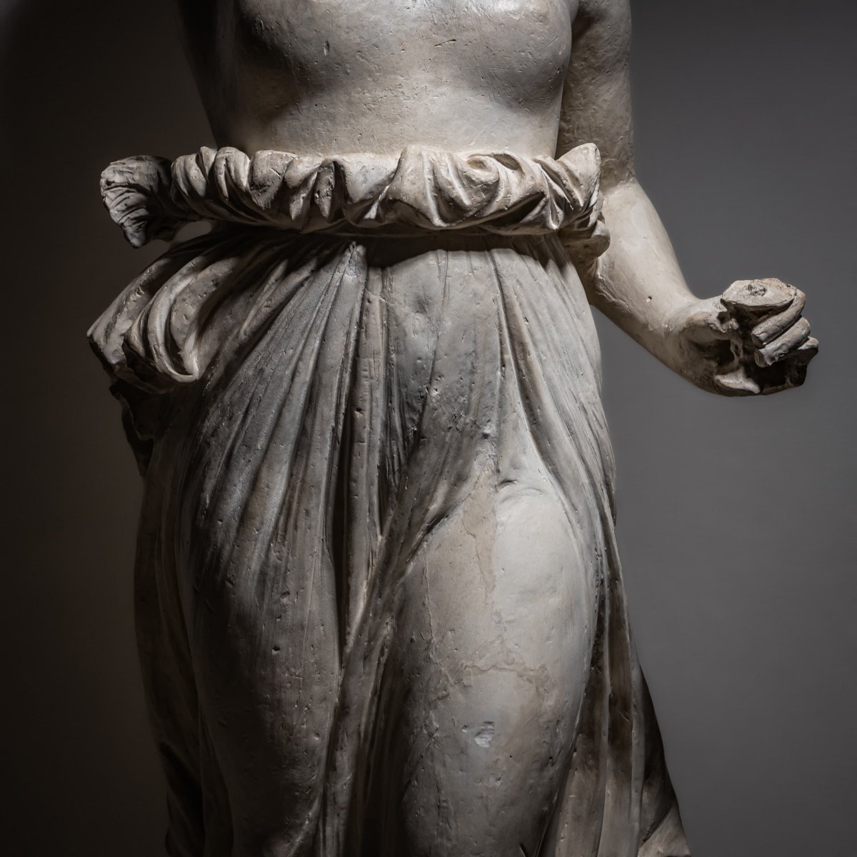 Figurine en plâtre représentant Hébé, Italie, vers 1880-photo-3