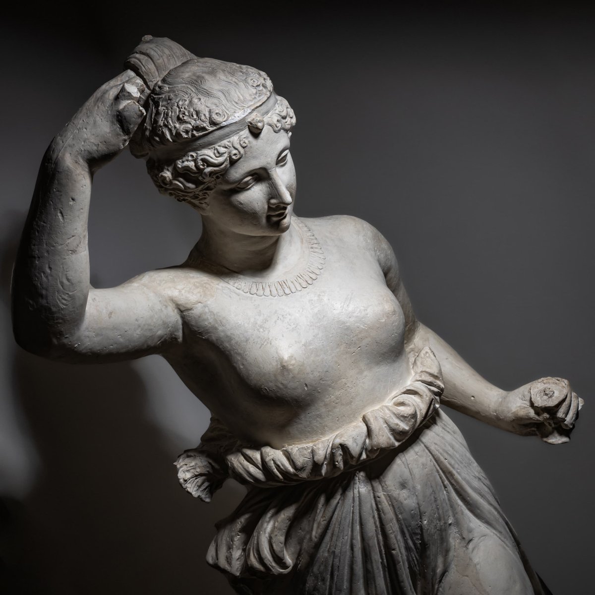 Figurine en plâtre représentant Hébé, Italie, vers 1880-photo-2