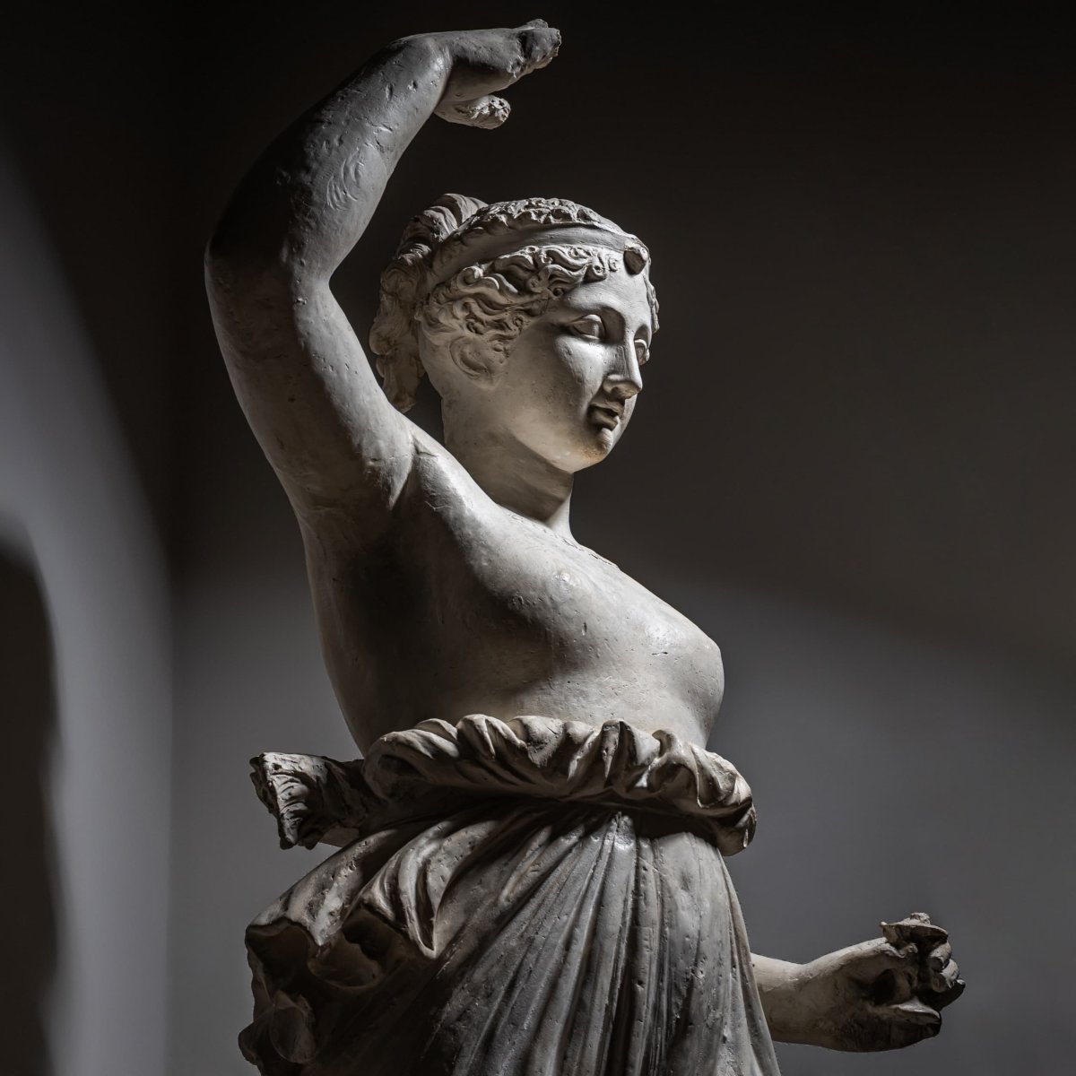Figurine en plâtre représentant Hébé, Italie, vers 1880-photo-4