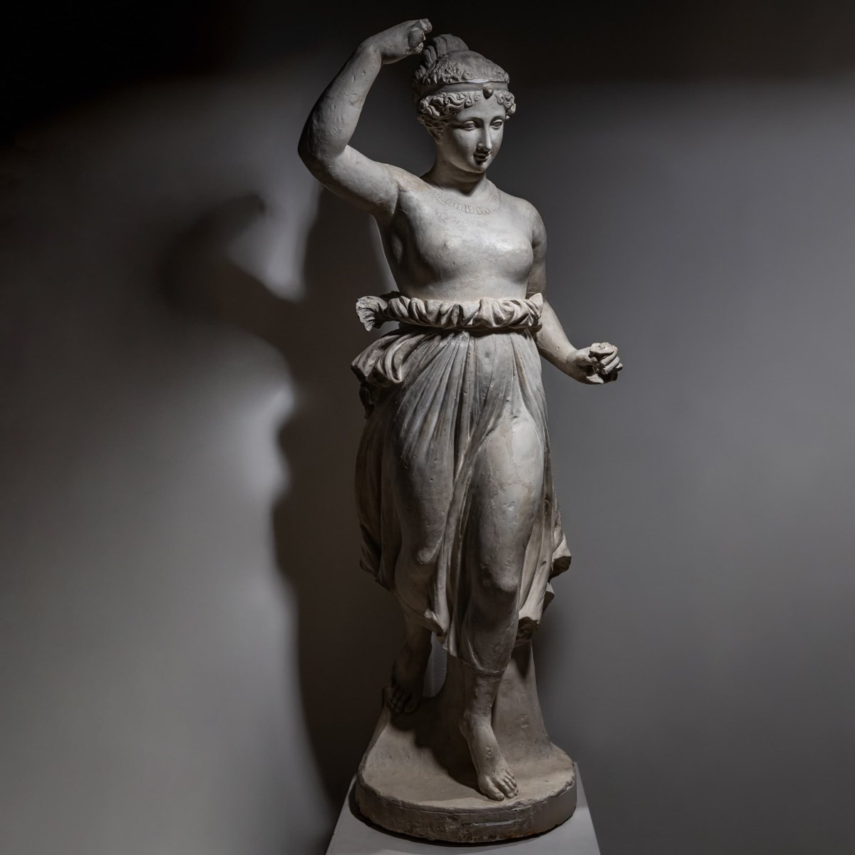 Figurine en plâtre représentant Hébé, Italie, vers 1880-photo-5