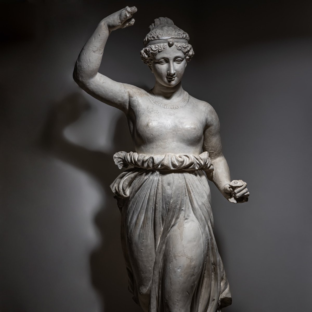 Figurine en plâtre représentant Hébé, Italie, vers 1880-photo-6