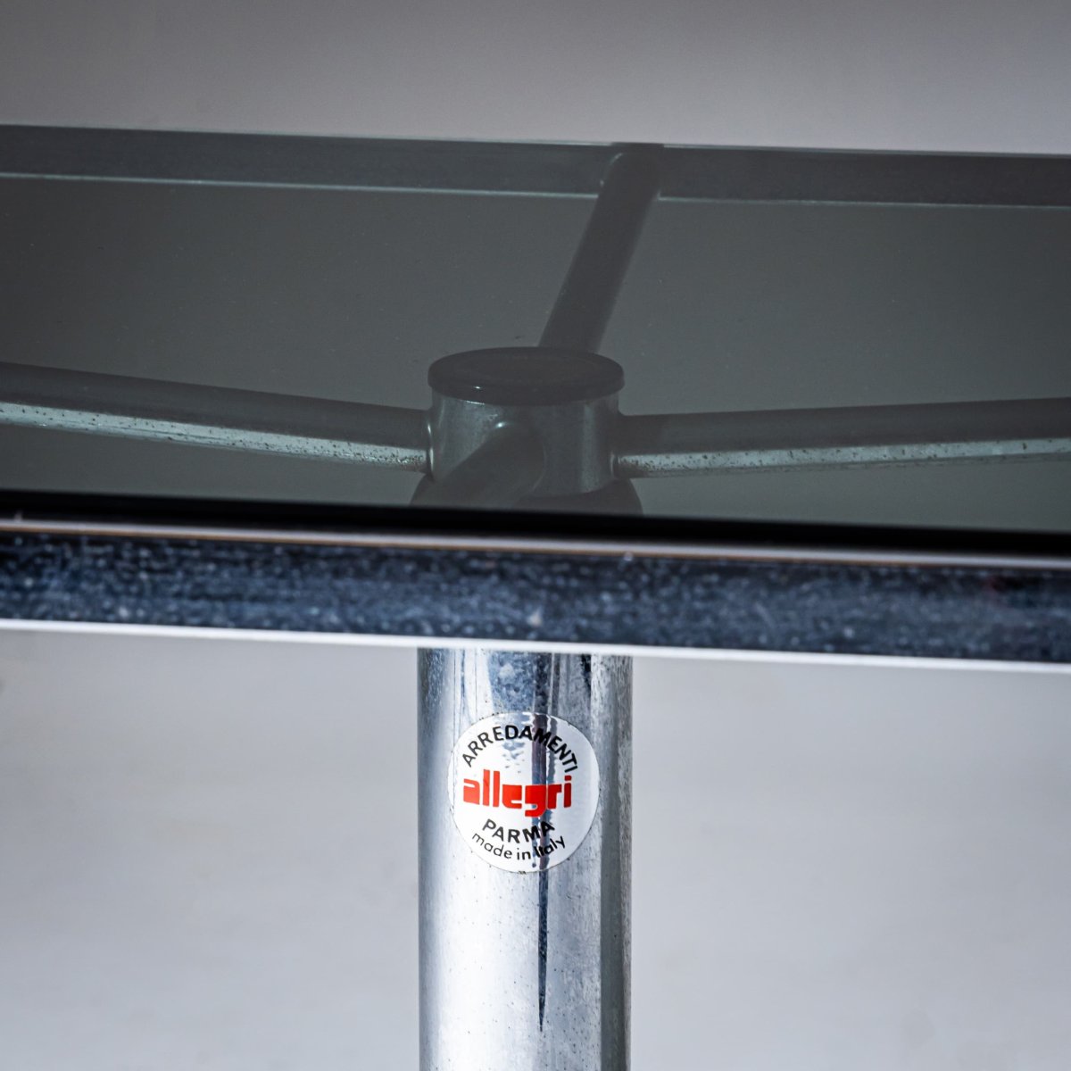 Glass Table By Allegri Parma, Italy, 1960s-photo-2