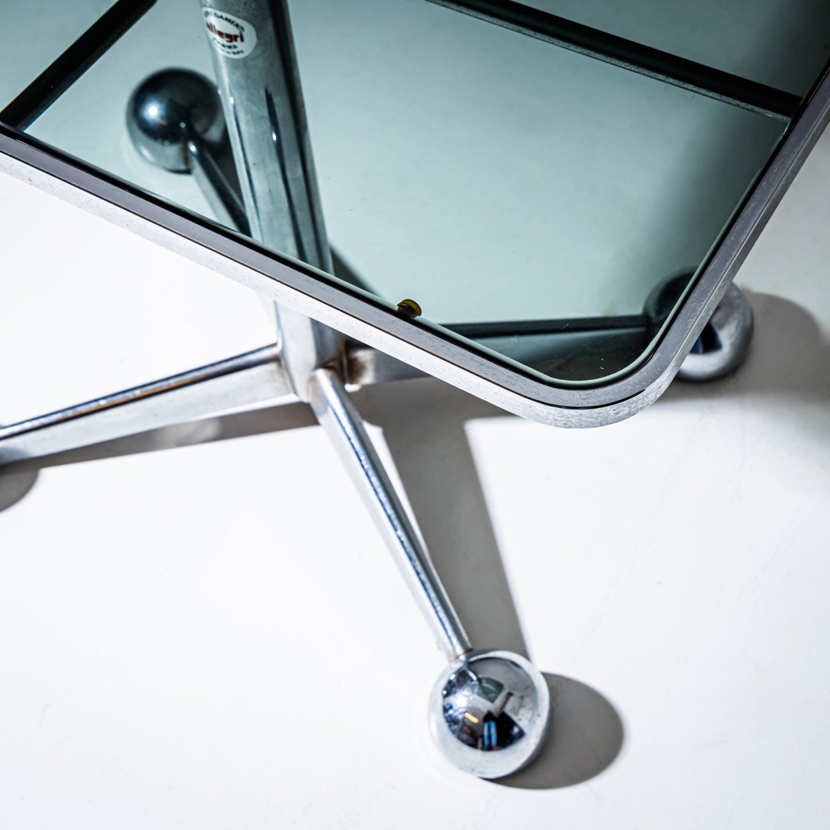 Glass Table By Allegri Parma, Italy, 1960s-photo-4