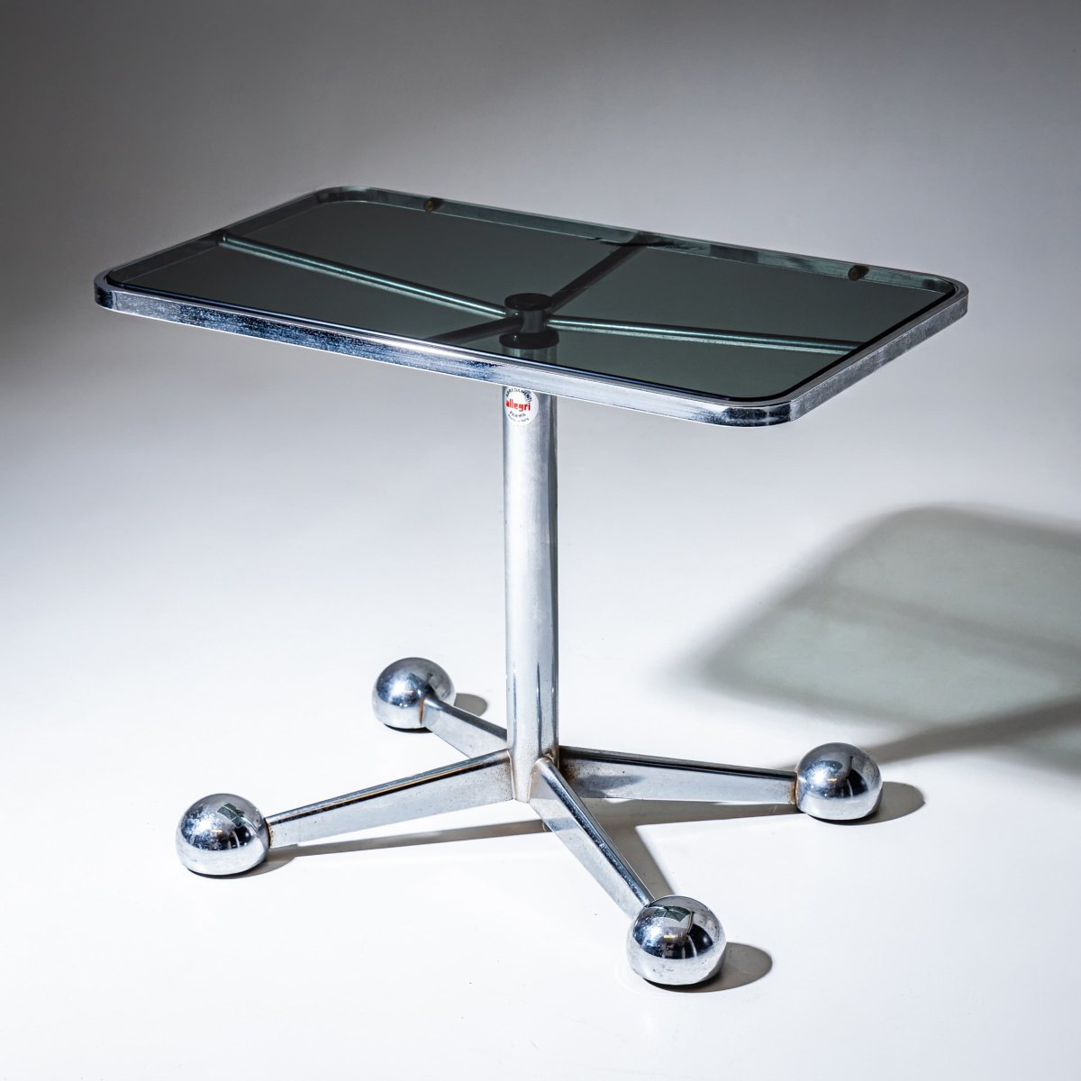 Glass Table By Allegri Parma, Italy, 1960s-photo-7