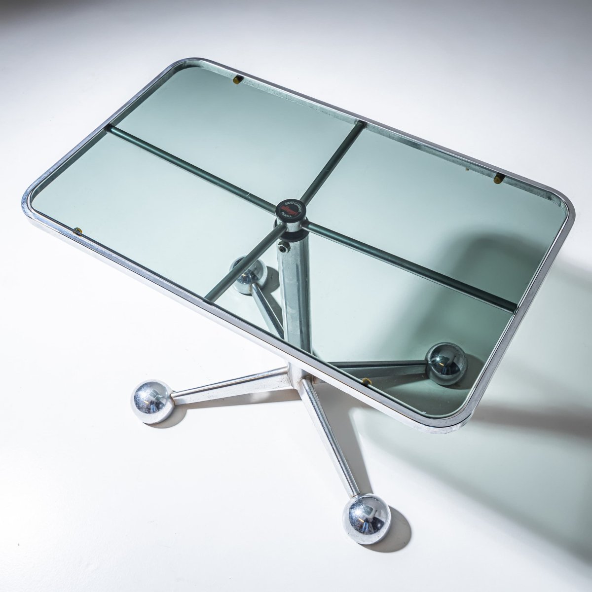 Glass Table By Allegri Parma, Italy, 1960s-photo-8