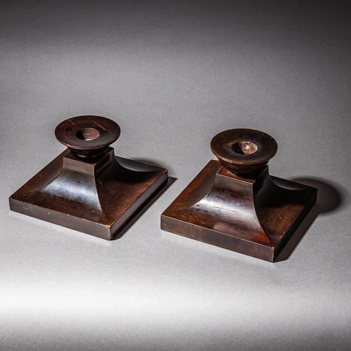 Pair Of Candlesticks, Model No. 7, By Carl Malmsten (1888-1972) For Liljeholmens, Sweden, Early -photo-7