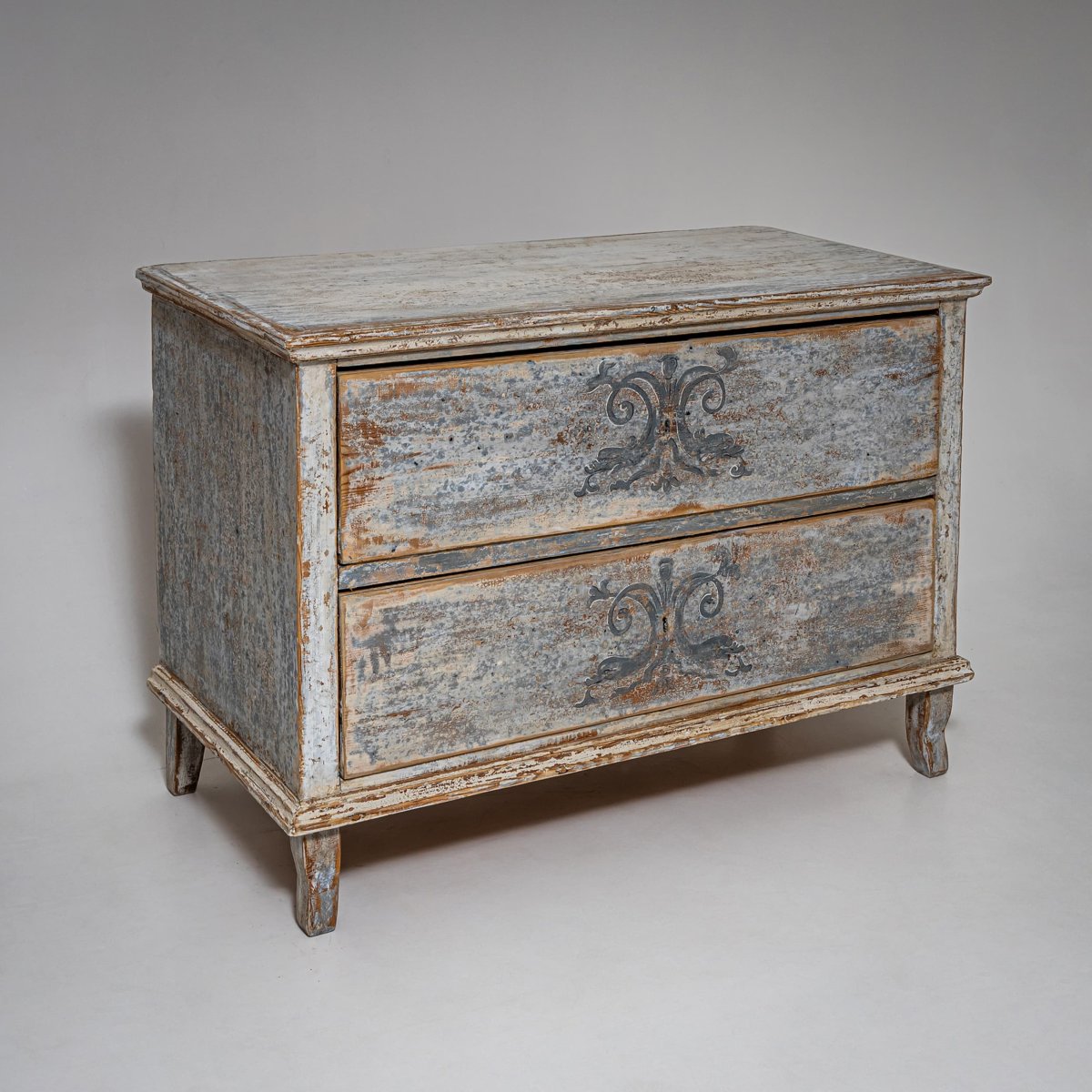 Biedermeier Commode, Painted With Historical Motifs, 1835-40, Southern Germany-photo-4