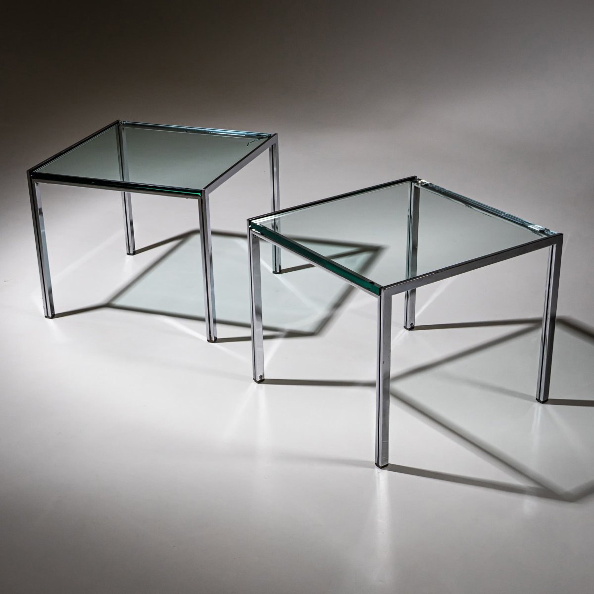 Pair Of Coffee Tables, “luar” Series, By Ross Littell (1924–2000) For Icf De Padova, Italy 1960-photo-3
