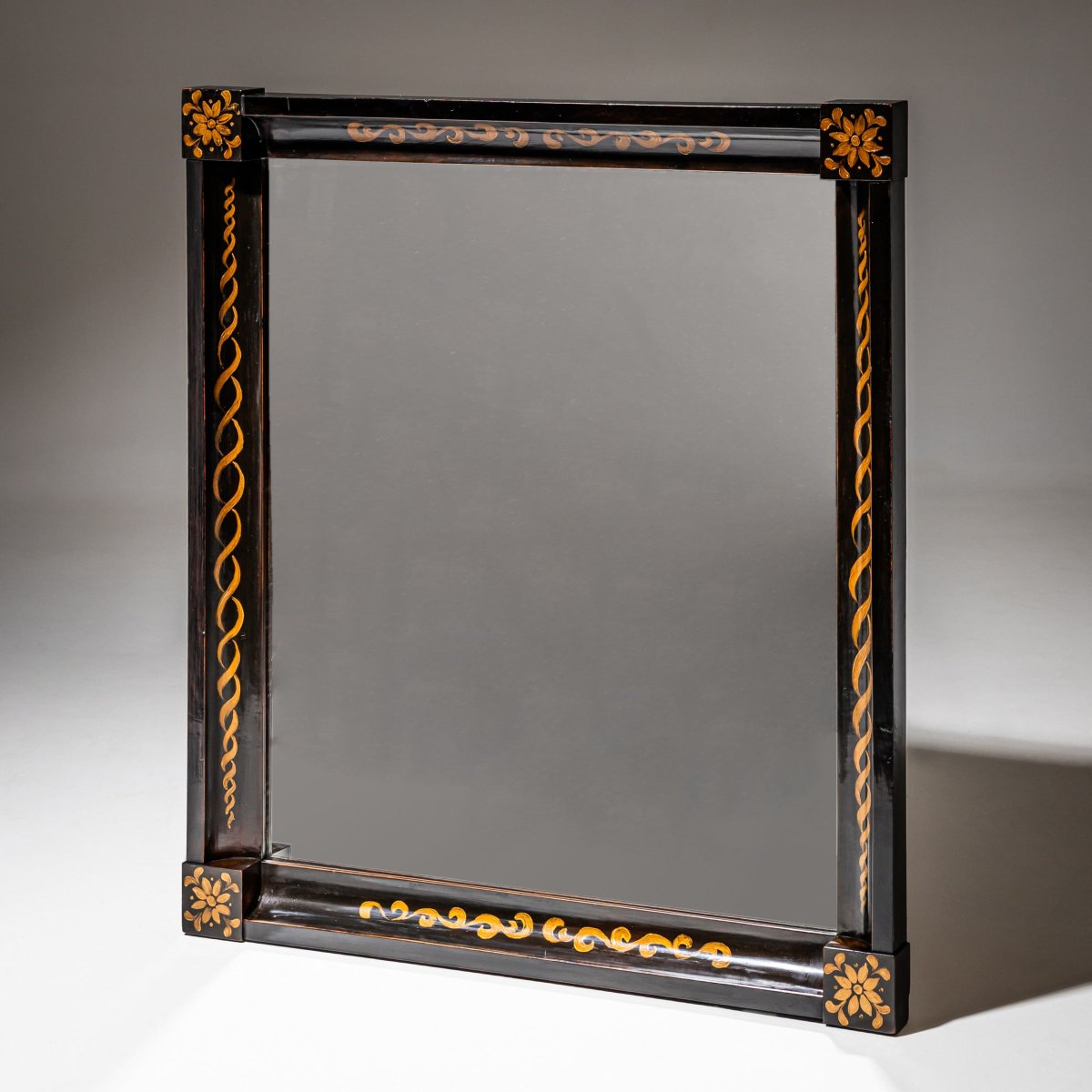 Ebonized Biedermeier Mirror, Circa 1820-photo-1
