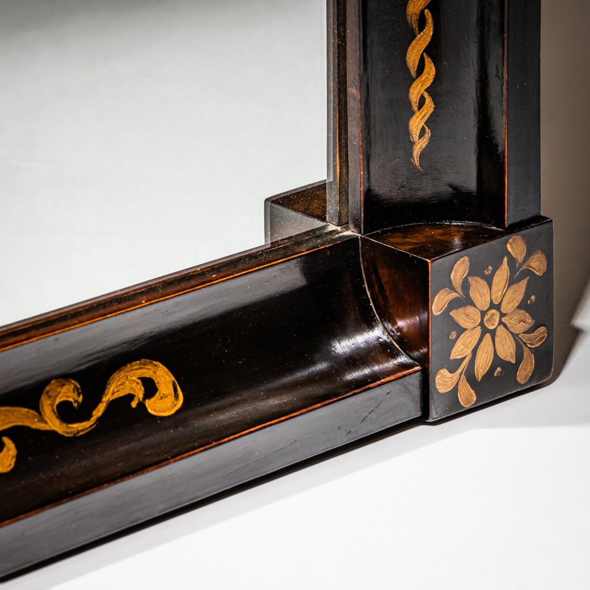 Ebonized Biedermeier Mirror, Circa 1820-photo-3