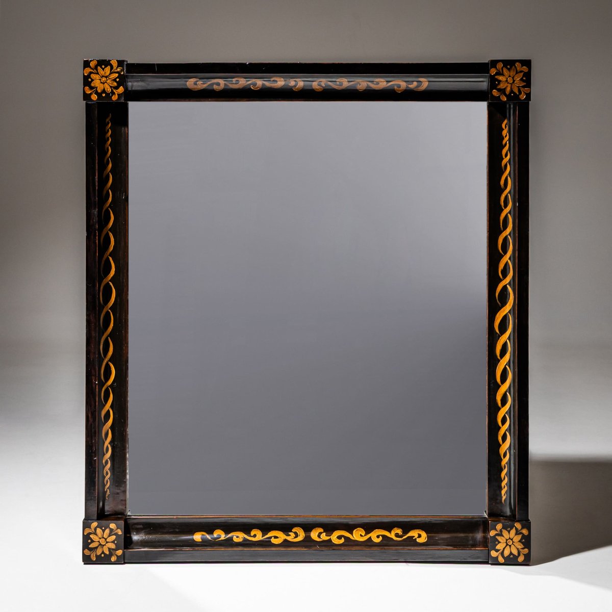 Ebonized Biedermeier Mirror, Circa 1820-photo-5