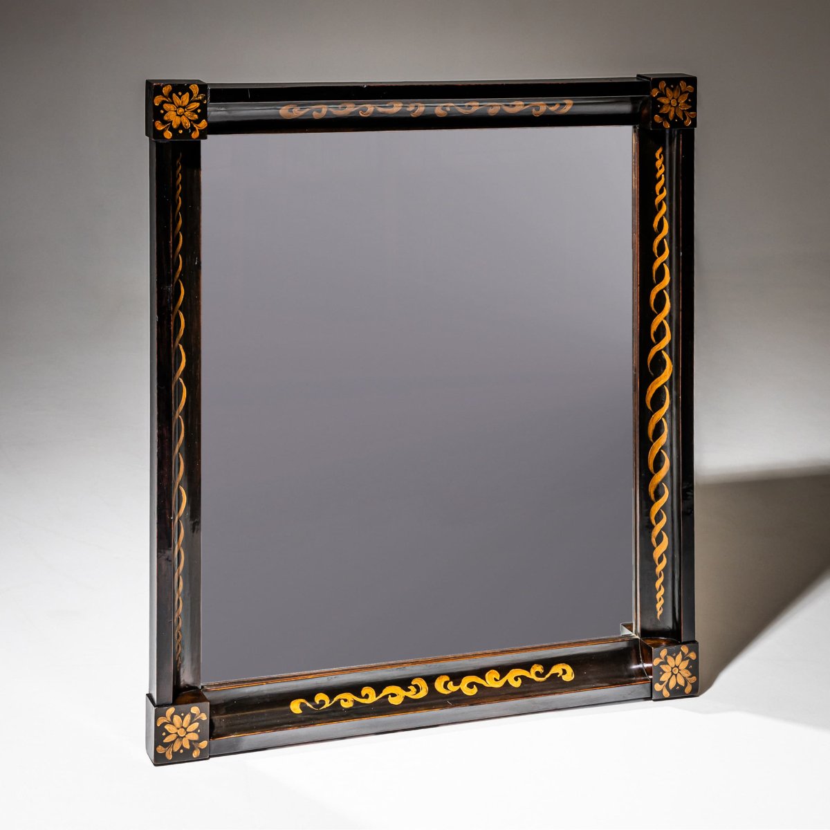 Ebonized Biedermeier Mirror, Circa 1820-photo-6