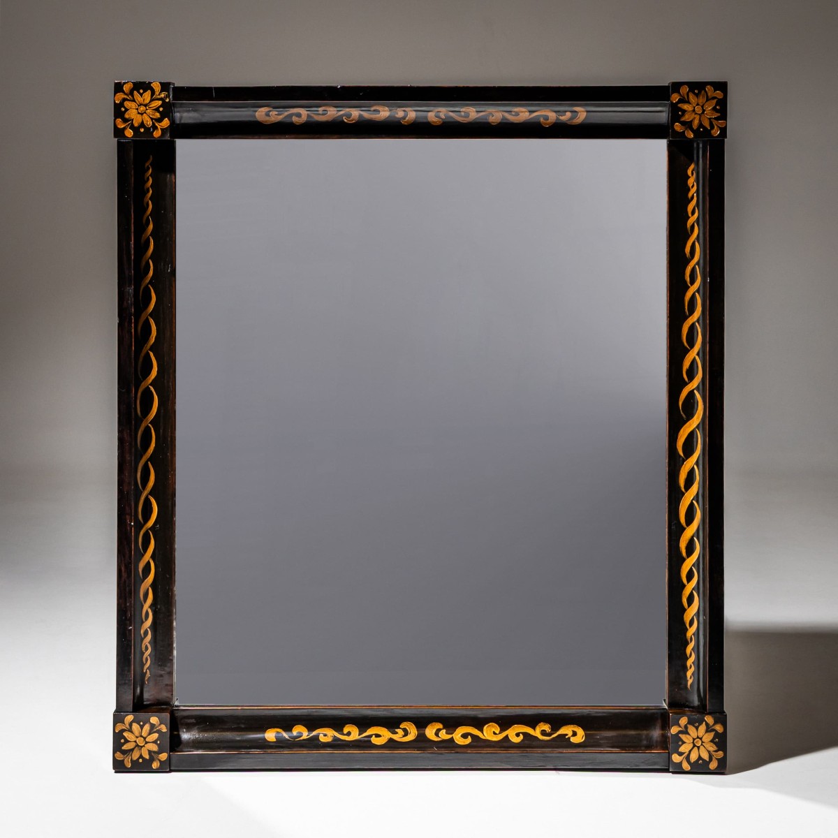Ebonized Biedermeier Mirror, Circa 1820