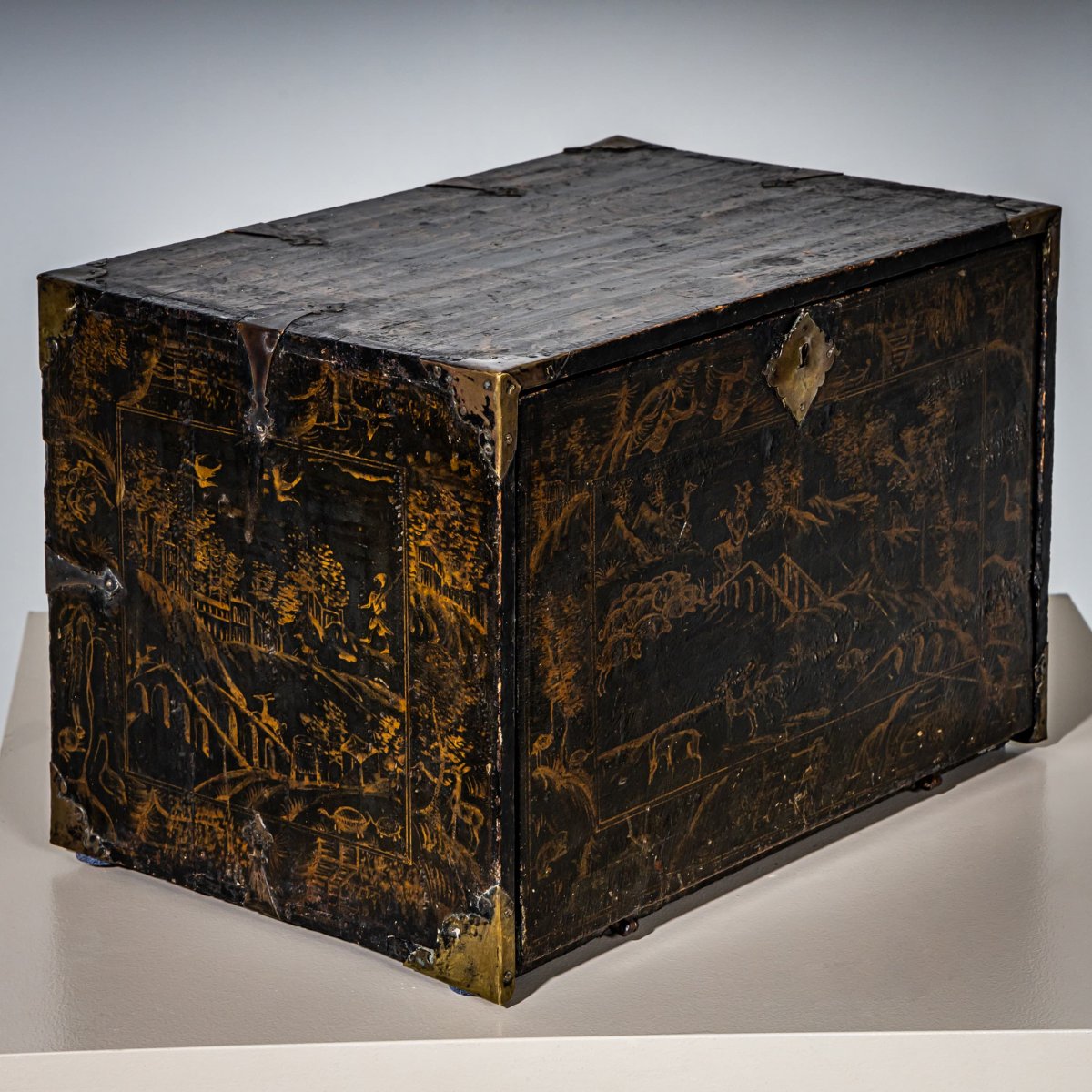 Lacquered And Gilded Cabinet, Germany, 18th Century-photo-1