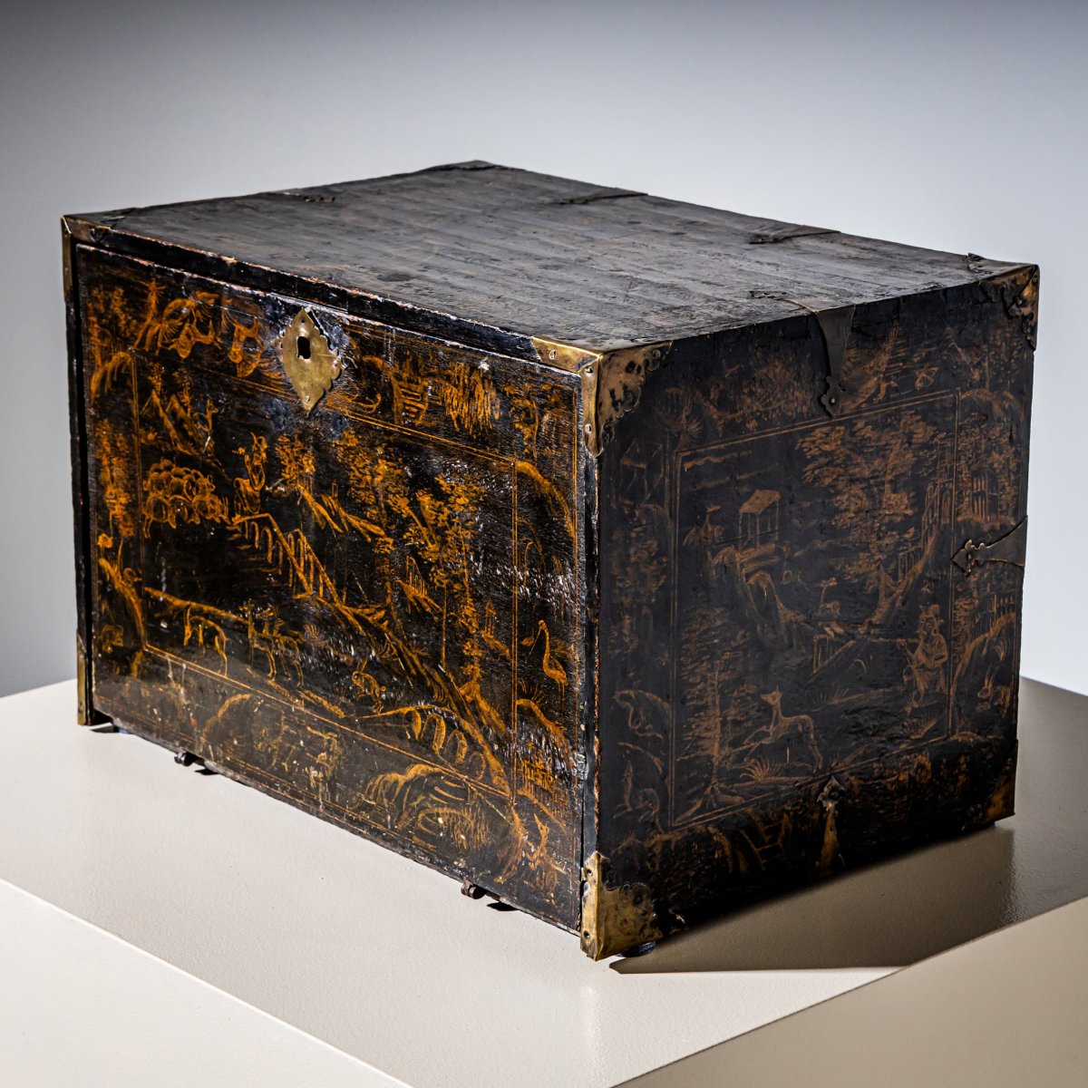 Lacquered And Gilded Cabinet, Germany, 18th Century-photo-6