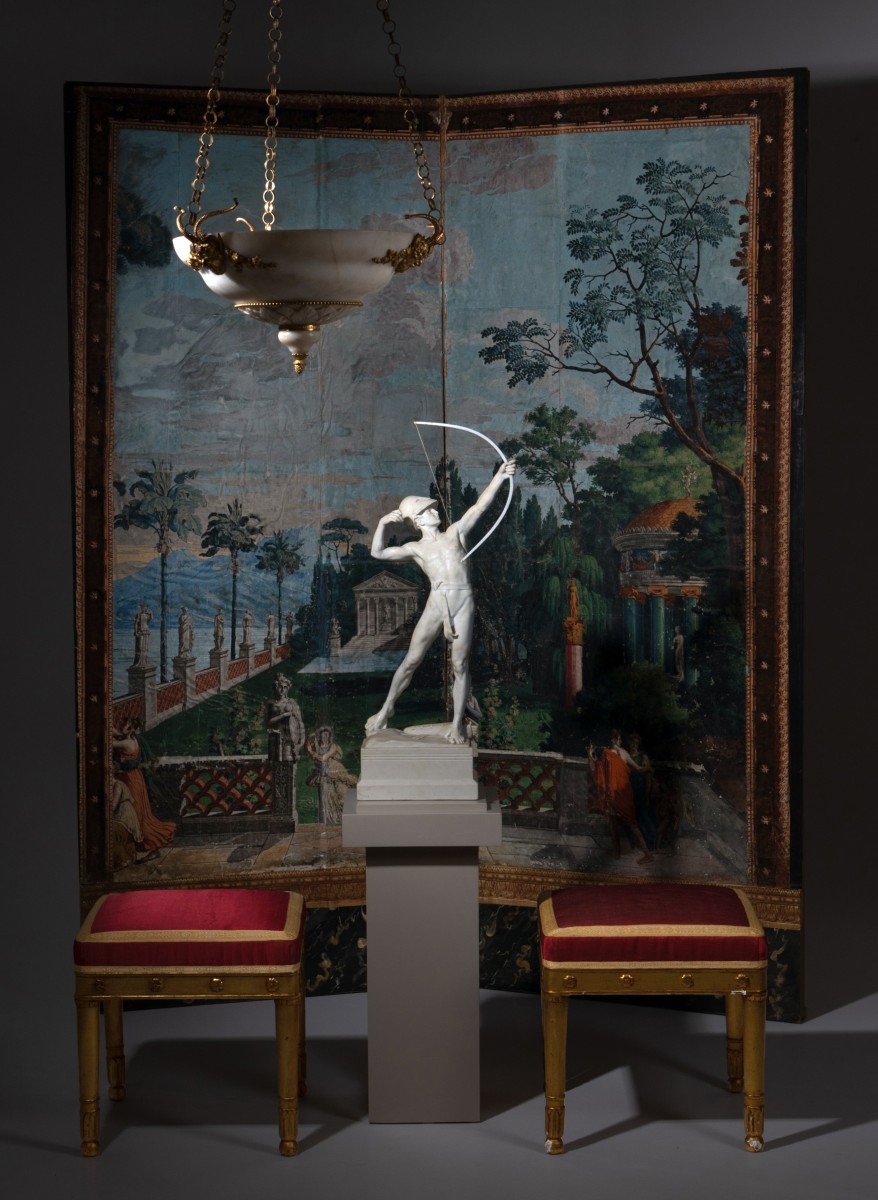 Two Panels From A Panoramic Tapestry By Joseph Dufour (1757-1824), Telemachus On The Island Of